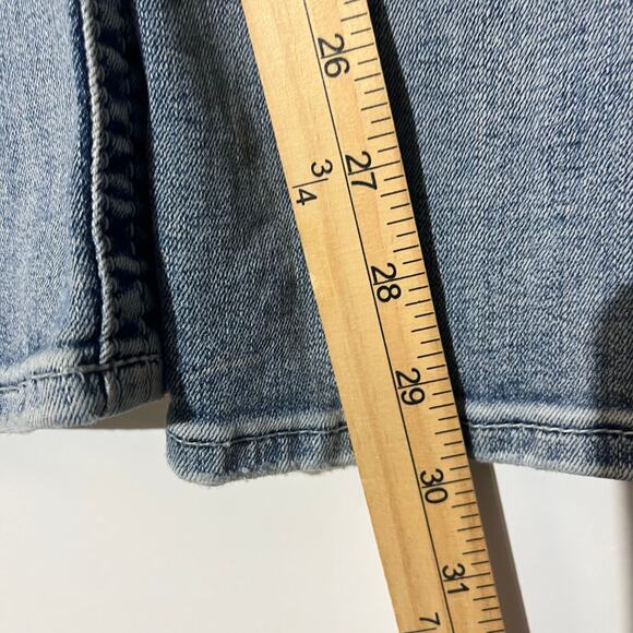 Rock Revival Buckle Essie Capri Embroidered Straight Blue Jeans Women's Size 28 - Picture 6 of 8